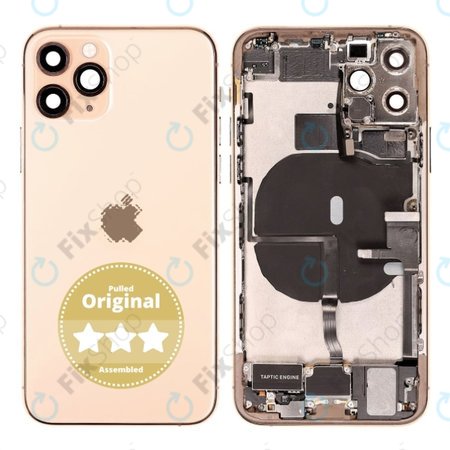 Apple iPhone 11 Pro - Zadní Housing (Gold) Pulled