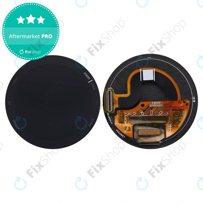 OLED displej + Dotykové sklo bez rámu (Black) pro Garmin Forerunner 165