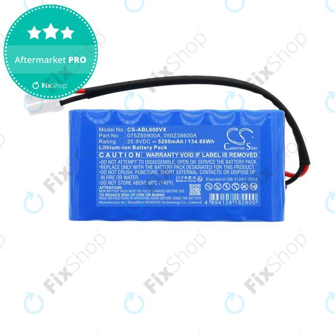 Baterie pro Wiper i130S, Ambrogio Twenty Elite, 5200mAh, Li-Ion, 25.9V, 075Z60900A, HQ
