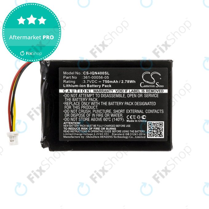 Baterie pro Garmin Nüvi 40, 750mAh, Li-Ion, 3.7V, 361-00056-05, HQ