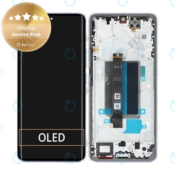 Xiaomi Redmi Note 13 Pro+ 23090RA98C - LCD Displej + Dotykové Sklo + Rám (Aurora Purple) - 560003N16U00 Genuine Service Pack