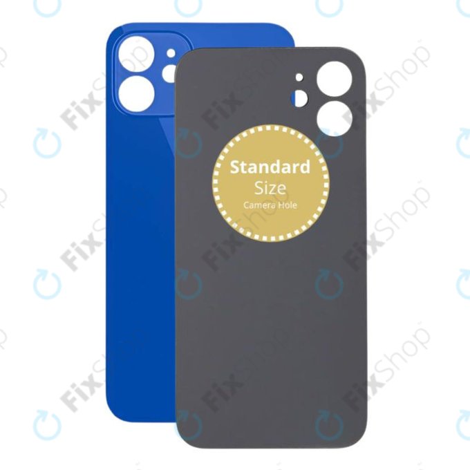 Apple iPhone 12 - Sklo Zadního Housingu (Blue)