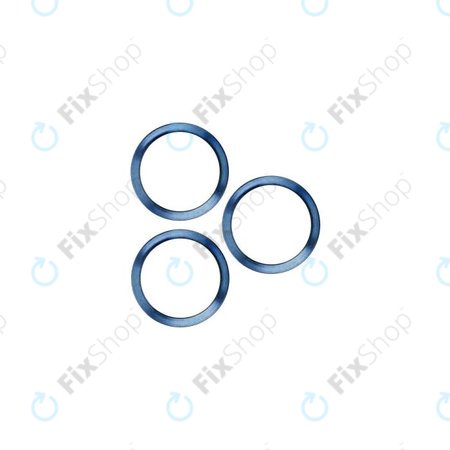 Apple iPhone 12 Pro - Rám Sklíčka Zadní Kamery (Blue) - 3ks