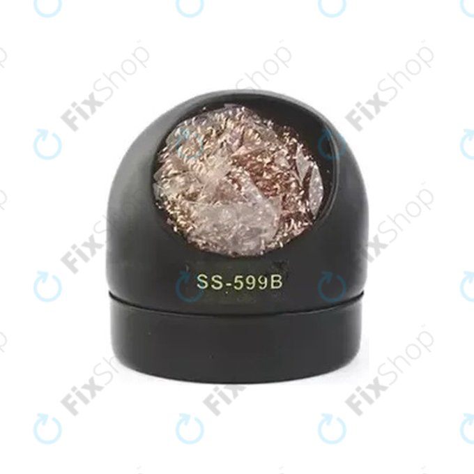 Sunshine 599B - Měděná Houba na Čištění Hrotu Pájky (Černá)