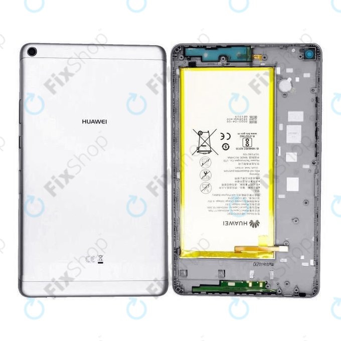 Huawei MediaPad T3 8.0 Lite KOB-L09 - Bateriový Kryt (Gray) - 02351HSK Genuine Service Pack
