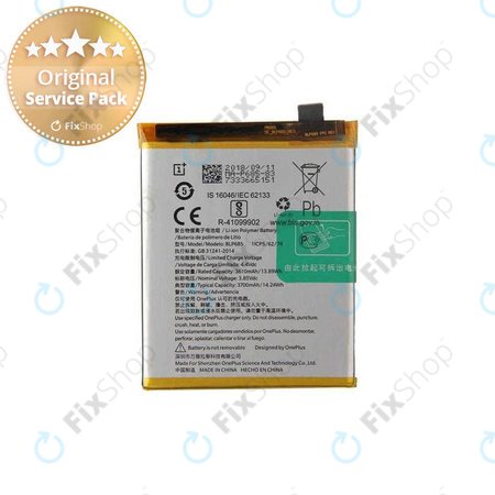 OnePlus 6T, OnePlus 7 - Batérie BLP685, 3700mAh - 1031100010 Genuine Service Pack