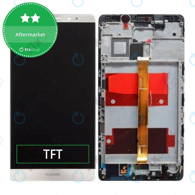 Huawei Mate 8 - LCD Displej + Dotykové Sklo + Rám (White) TFT