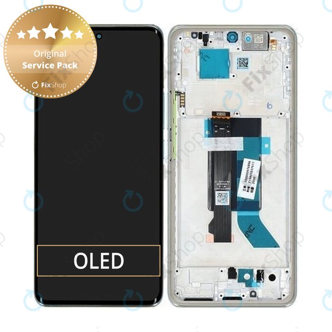 Xiaomi Redmi Note 14 Pro 5G 24090RA29G - LCD Displej + Dotykové Sklo + Rám (Coral Green) - 56002500O1600 Genuine Service Pack