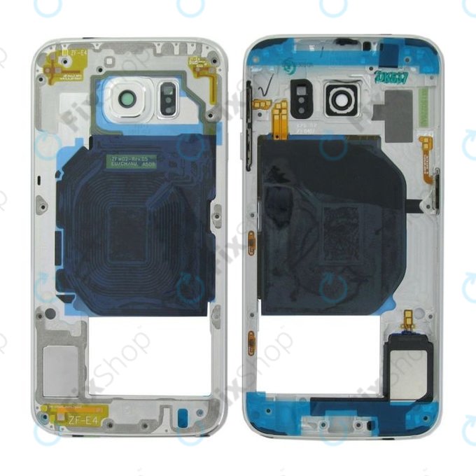 Samsung Galaxy S6 G920F - Střední Rám (White Pearl) - GH96-08583B Genuine Service Pack