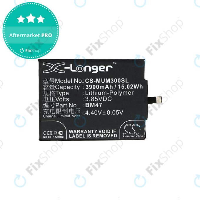 Xiaomi Redmi 3, 3S, 3 Pro, 4X - Baterie BM47 3900mAh HQ
