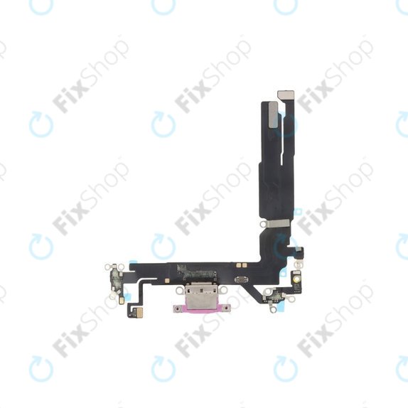 Apple iPhone 16 - Nabíjecí Konektor + Flex Kabel (Pink)