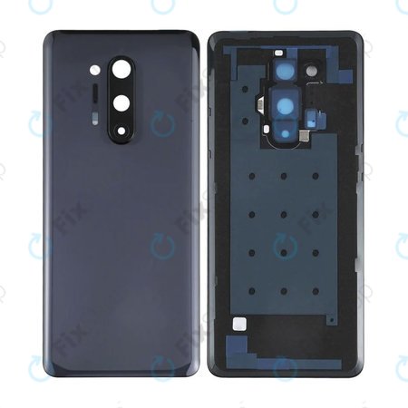 OnePlus 8 Pro - Bateriový Kryt + Sklíčko Zadní Kamery (Onyx Black)