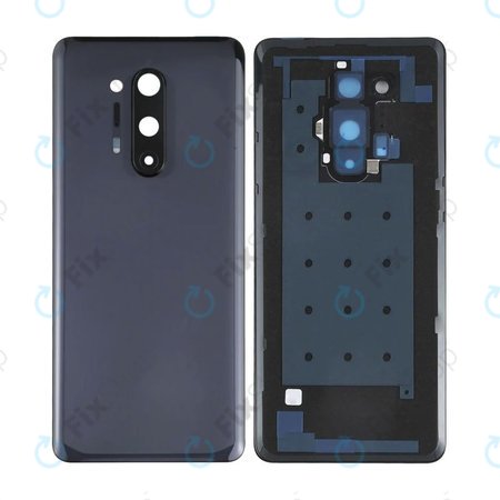 OnePlus 8 Pro - Bateriový Kryt + Sklíčko Zadní Kamery (Onyx Black)