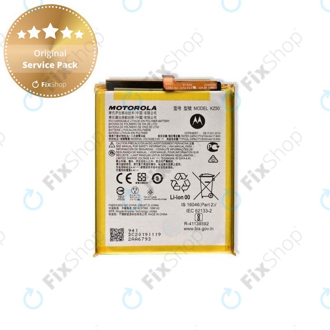 Motorola Moto G8 Power XT2041 - Baterie KZ50 5000mAh - SB18C57585 Genuine Service Pack