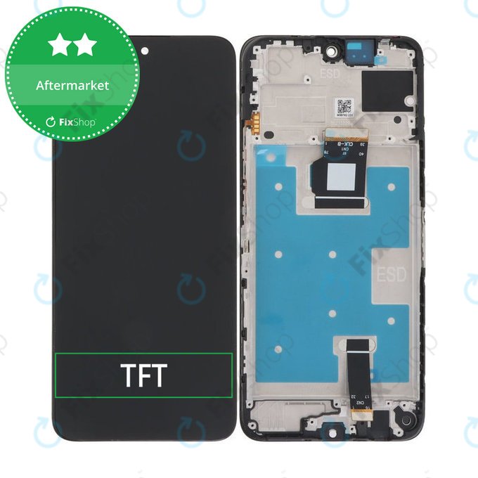 Honor X7b - LCD Displej + Dotykové Sklo + Rám (Midnight Black) TFT