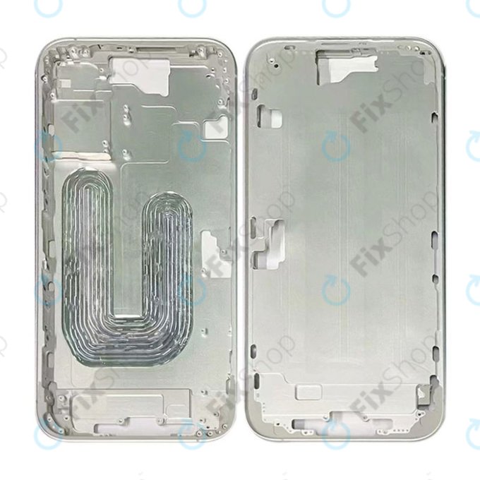 Apple iPhone 16 - Střední rám + Tlačítka zapínání + Hlasitosti (White)