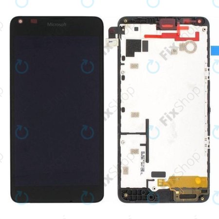 Microsoft Lumia 640 - LCD Displej + Dotykové sklo + Rám (Černá) - 00813P8