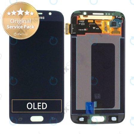 Samsung Galaxy S6 G920F - LCD Displej + Dotykové Sklo (Black Sapphire) - GH97-17260A Genuine Service Pack