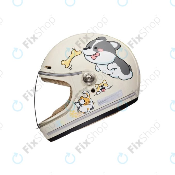 Dětská helma na elektrokoloběžku a kolo (46–52 cm) (Dog)