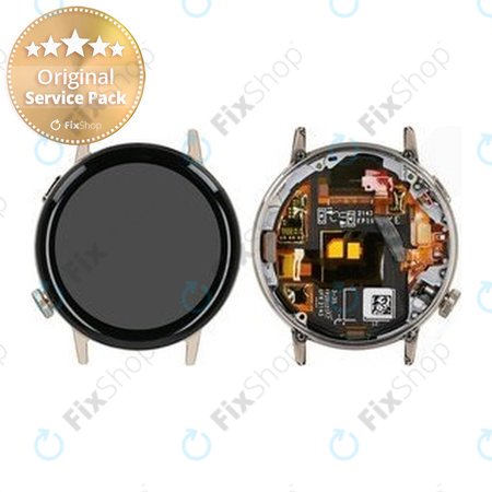 Huawei Watch GT3 Milo B19T 42mm - LCD Displej + Dotykové Sklo + Rám (Gold Stainless Steel) - 02354QVM Genuine Service Pack