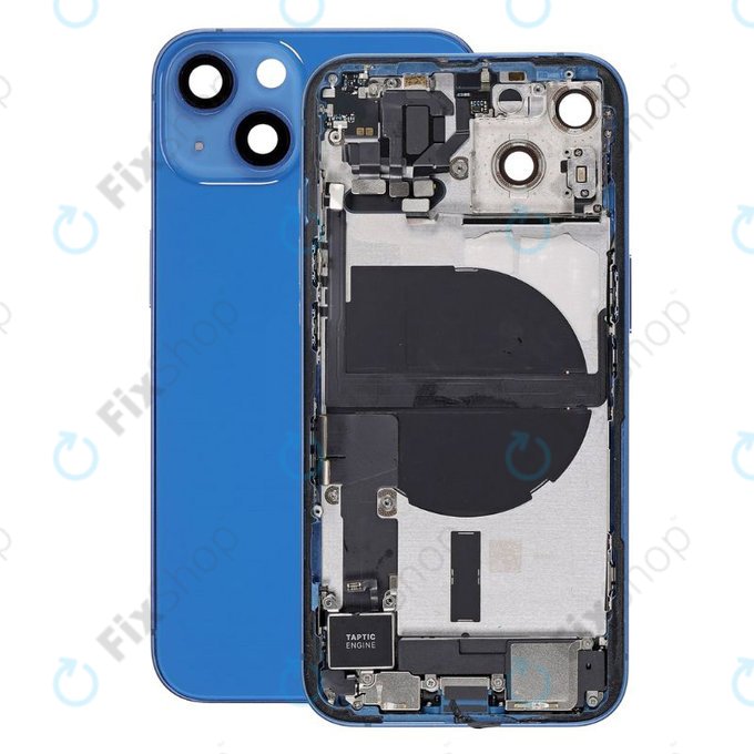 Apple iPhone 13 - Zadní Housing s Malými Díly (Blue)