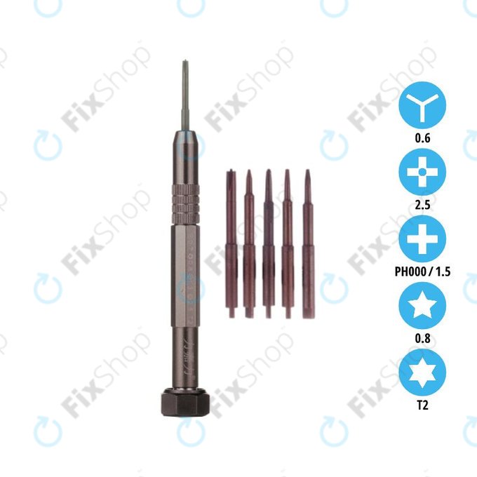 LJL 129-5 - Precizní Magnetický Šroubovák pro Smartphony 5v1