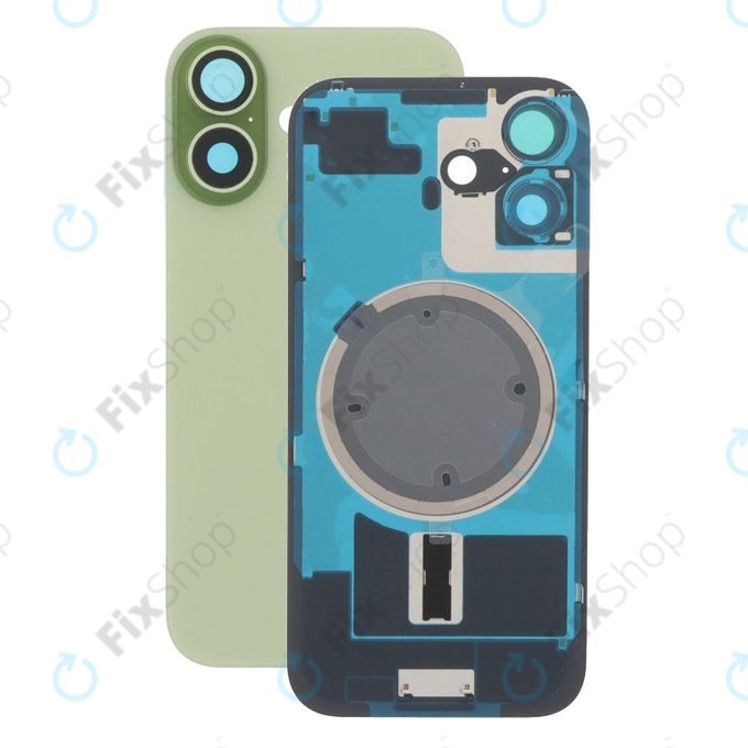 Apple iPhone 17 - Sklo Zadního Housingu + Sklíčko Kamery + Kovová Destička + Magsafe Magnet (Sage)