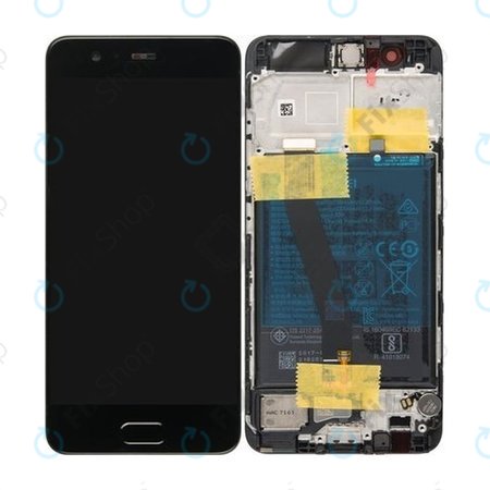 Huawei P10 - LCD Displej + Dotykové Sklo + Rám + Baterie (Graphite Black) - 02351DGP Genuine Service Pack