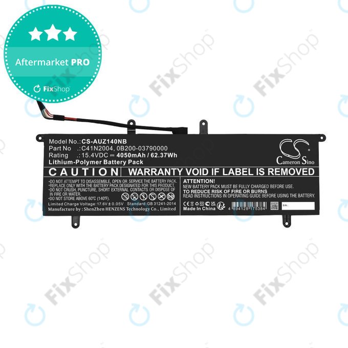 Baterie pro Asus ZenBook DUO 14, 4050mAh, Li-Pol, 15.4V, C41N2004, HQ