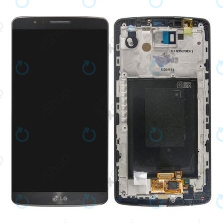LG G3 D855 - LCD Displej + Dotykové sklo + Rám (Černá) - ACQ87190302