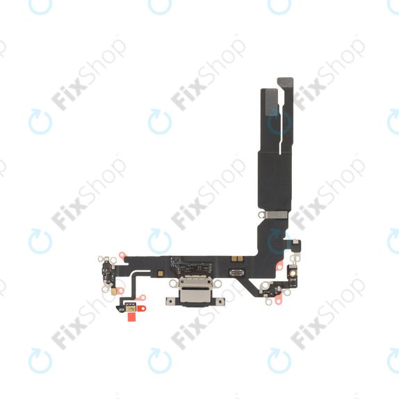 Apple iPhone 17 - Nabíjecí Konektor + Flex Kabel (Black)
