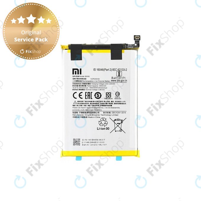 Xiaomi Redmi 9A, A1, A2 - Baterie BN56 5000mAh, BN5F 5000mAh  - 46020000425D Genuine Service Pack