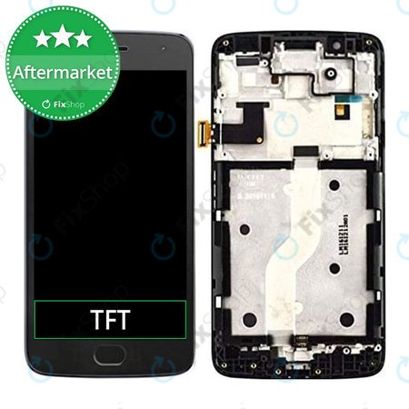 Motorola Moto G5 Plus - LCD Displej + Dotykové Sklo + Rám (Black) TFT