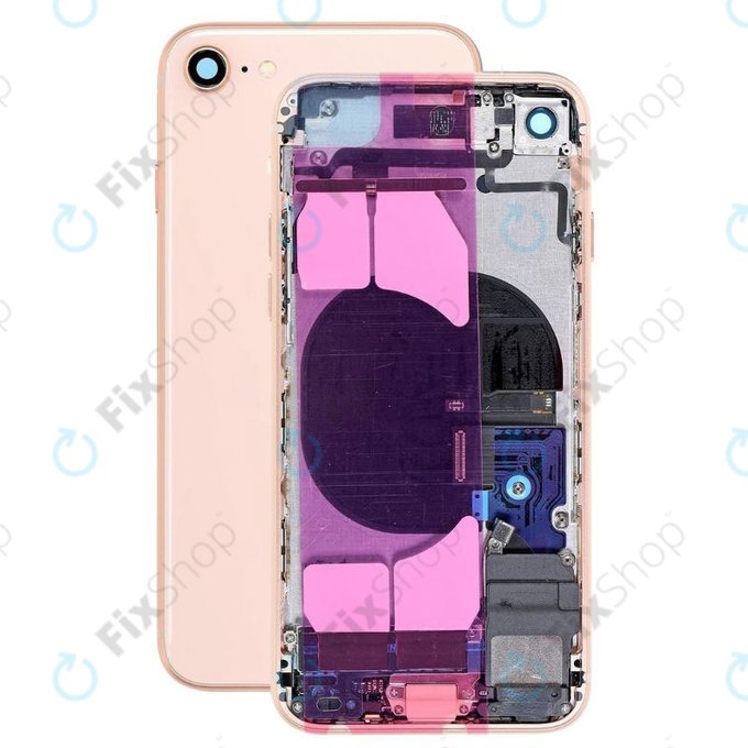 Apple iPhone 8 - Zadní Housing s Malými Díly (Gold)