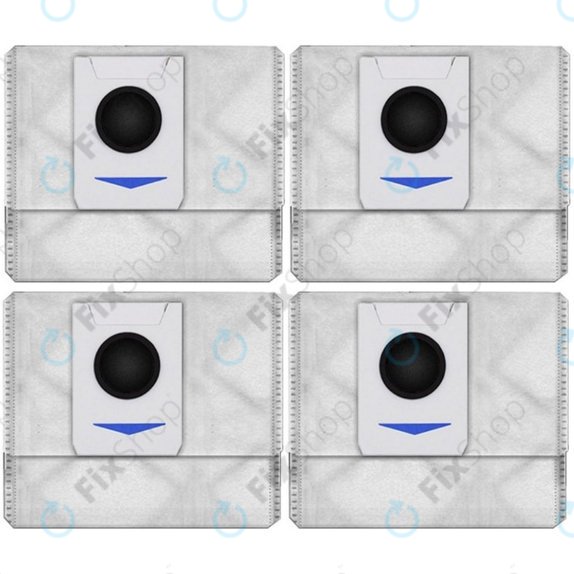 Sáček do vysavače, 4 ks, Antibakteriální a odstraňující zápach pro Ecovacs Deebot T-series, X-series
