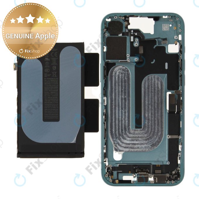Střední Rám s Baterií pro iPhone 16 Plus | Green | ZD076-00688 | Genuine Apple