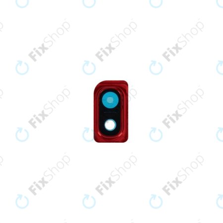 Samsung Galaxy A10 A105F - Sklíčko Zadní Kamery + Rám (Red) - GH98-44415D Genuine Service Pack