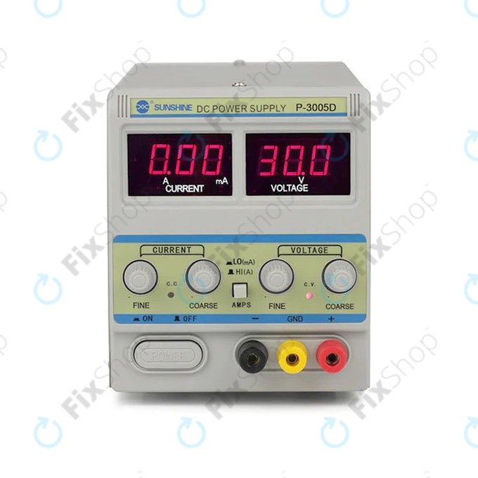 Sunshine P-3005D - Regulovatelný Napájecí Zdroj (0-30V, 0-5A)