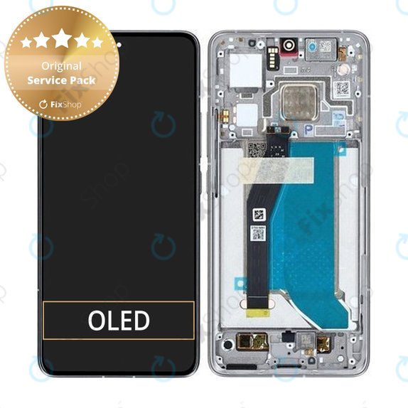 Xiaomi 14T Pro - LCD Displej + Dotykové Sklo + Rám (Titan Gray) - 56001600N1200 Genuine Service Pack