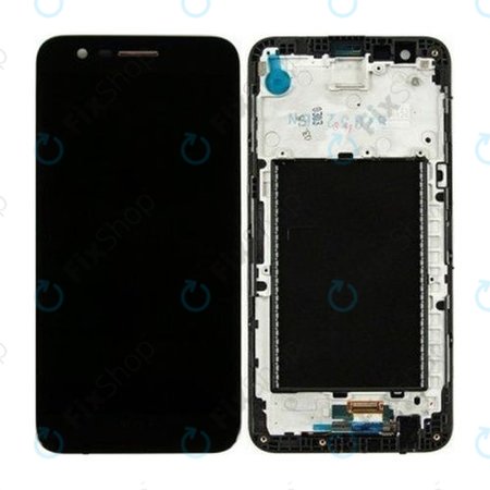 LG K10 M250N (2017) - LCD Displej + Dotykové sklo + Rám (Stříbrná)