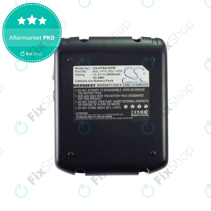 Baterie pro Hitachi C 14dsl, Dv 14dbl, Wh 14dbl, 3000mAh, Li-Ion, 14.4V, BSL 1415, BSL 1430, HQ