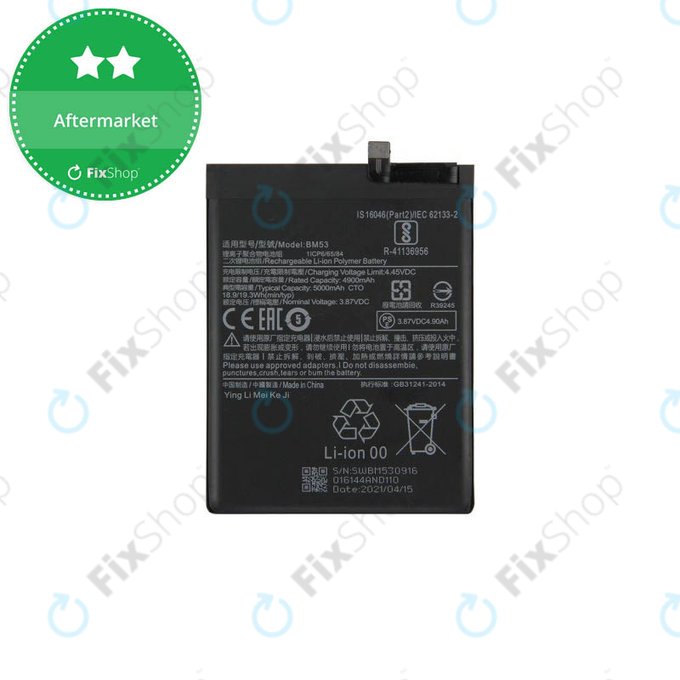 Xiaomi Mi 10T 5G, Mi 10T Pro 5G - Baterie BM53 5000mAh