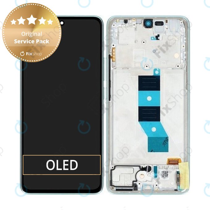 Xiaomi Redmi Note 14 5G 24094RAD4G - LCD Displej + Dotykové Sklo + Rám (Coral Green) - 56001800O1700 Genuine Service Pack