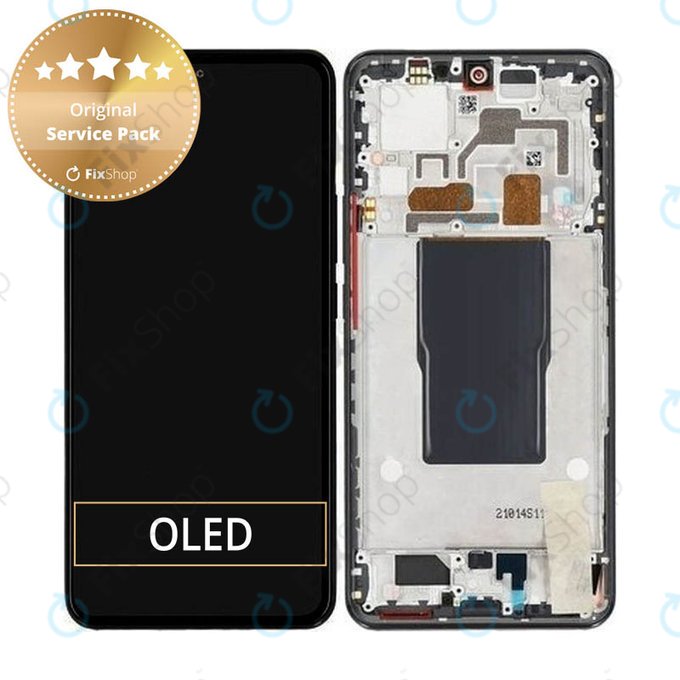 Xiaomi 12T Pro 22081212UG - LCD Displej + Dotykové Sklo + Rám (Black) - 560003L12U00 Genuine Service Pack