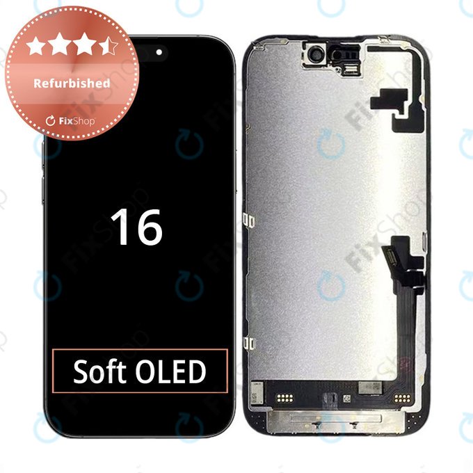 Apple iPhone 16 - LCD Displej + Dotykové Sklo + Rám Refurbished