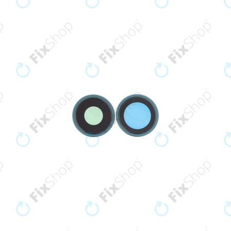 Apple iPhone 16, 16 Plus - Sklíčko Zadní Kamery s Rámem (Teal) - 2ks