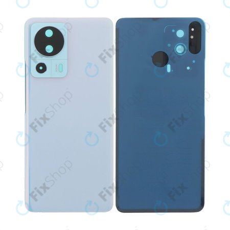 Xiaomi 13 Lite - Bateriový Kryt + Rám + Sklíčko Zadní Kamery (Blue)