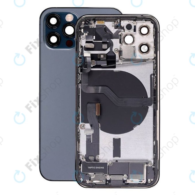 Apple iPhone 12 Pro - Zadní Housing s Malými Díly (Blue)