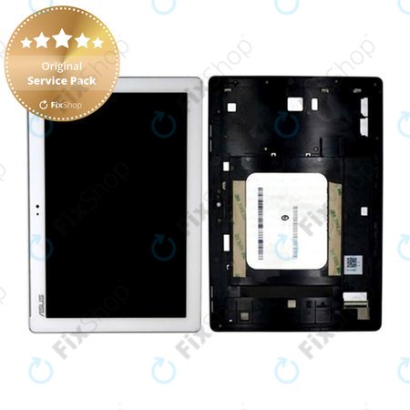 Asus ZenPad 10 Z300C, Z300CT, Z300CX, ZD300C - LCD Displej + Dotykové Sklo + Rám (White)