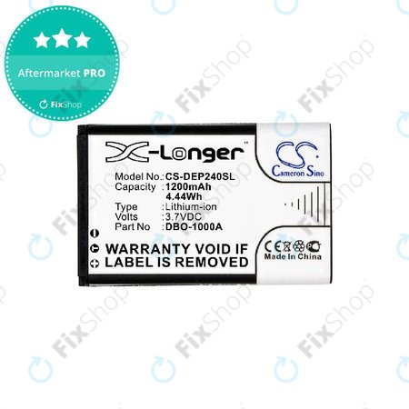 Baterie pro Doro 1370, 1372, 2404, 6040, 1200mAh, Li-ion, 3.7V, DBO-1000A, HQ